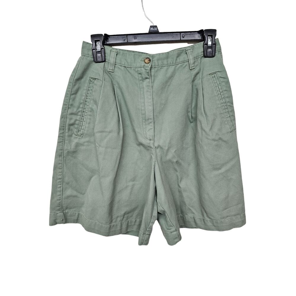 Jones New York Walking Chino Shorts Womens Sze 6 Sage Green Gorpcore Vintage